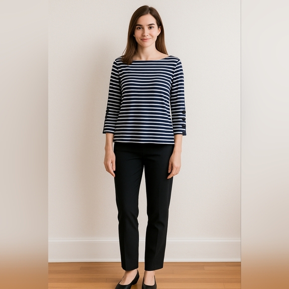 Banana Republic striped nautical top size XS EUC - Picture 1 of 2